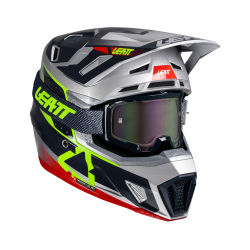 Capacete Leatt 7.5 V25 Steel c/ Oculos