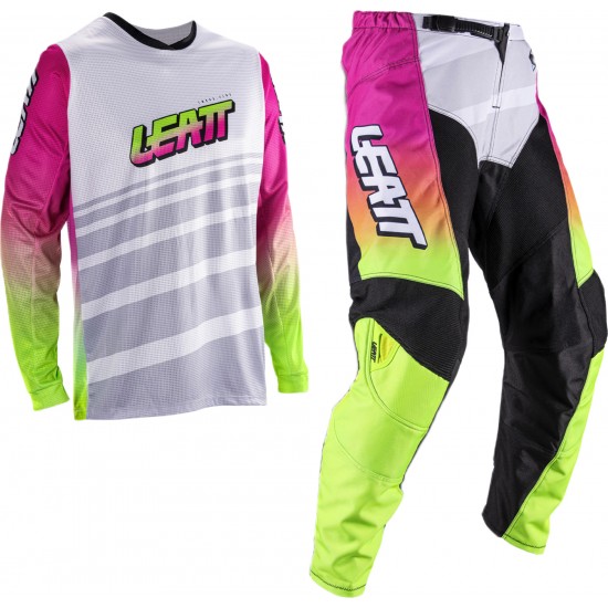 Equipamento (Calça + Camisola) Leatt 3.5 V6 Retro Pink
