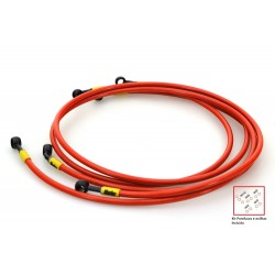 Kit Tubo Malha Aço de Travão Frente e Trás +2 Ktm Xc / Sx