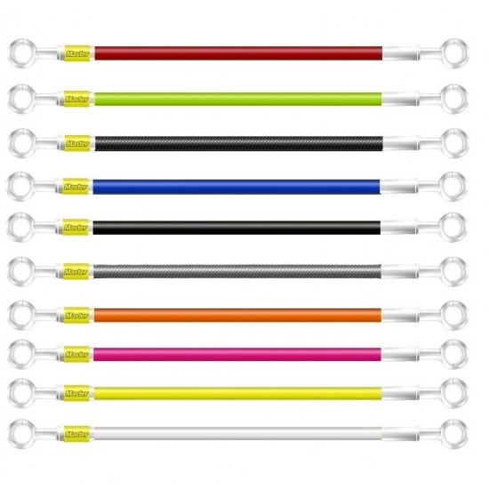 Kit Tubo Malha Aço de Travão Frente + Trás Yamaha Dtr 125