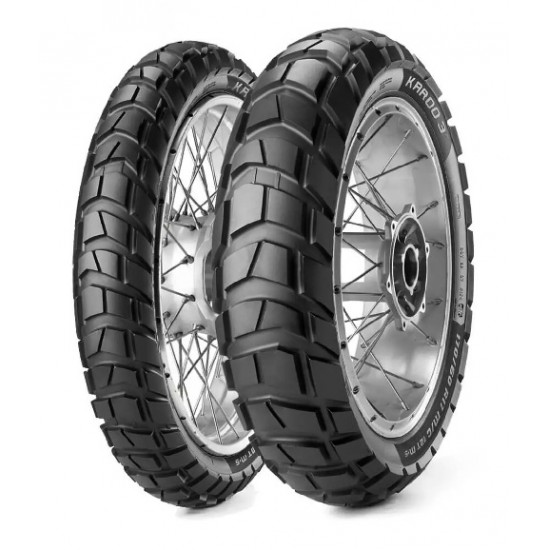 Kit Pneus Metzeler Karoo 3 90/90-21 54R + 150/70-18 70R M+S