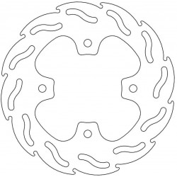 Disco Travao Tras Moto-master Suzuki Ltz 400 K9