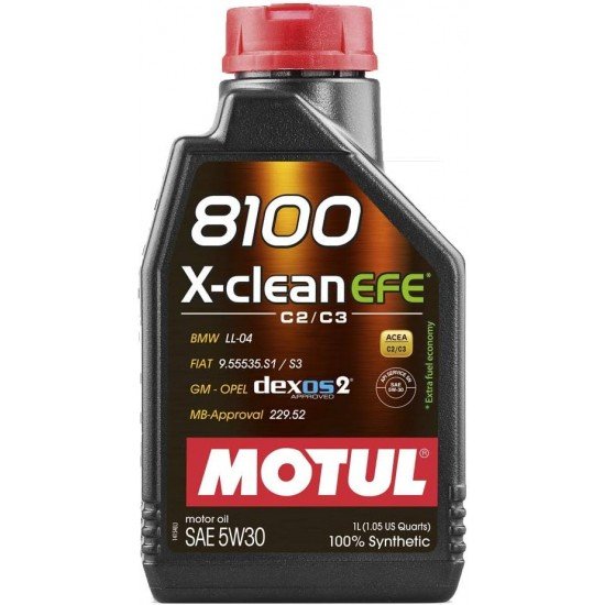 Óleo de Motor Motul 8100 X-CLEAN EFE C2/C3 5W30