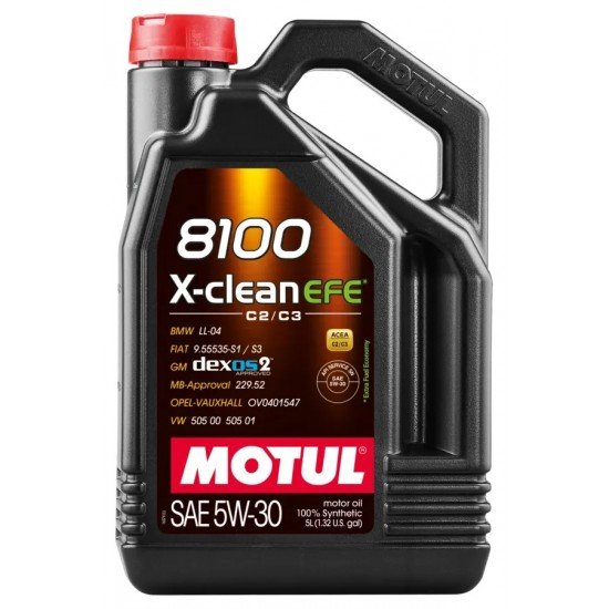 Óleo de Motor Motul 8100 X-CLEAN EFE C2/C3 5W30
