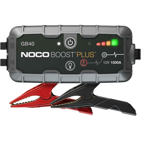 Booster Noco Plus Gb40 1000a Lítio 12v Booster Noco Plus Gb40 1000a Lítio 12v