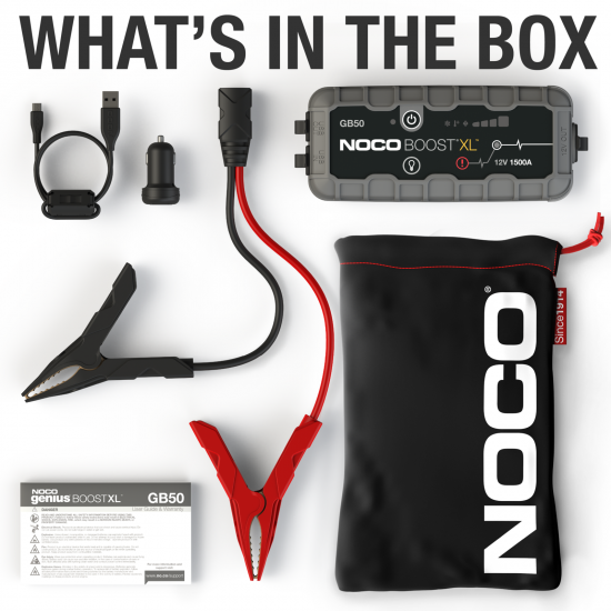 Booster Noco Xl Gb50 1500a Lítio 12v Booster Noco Xl Gb50 1500a Lítio 12v