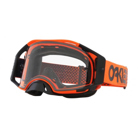 Óculos Oakley Airbrake MX - Lente transparente Moto Orange B1B