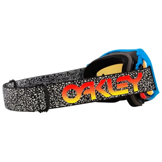 Óculos Oakley Airbrake Crackle Fire MX Blue Iridium