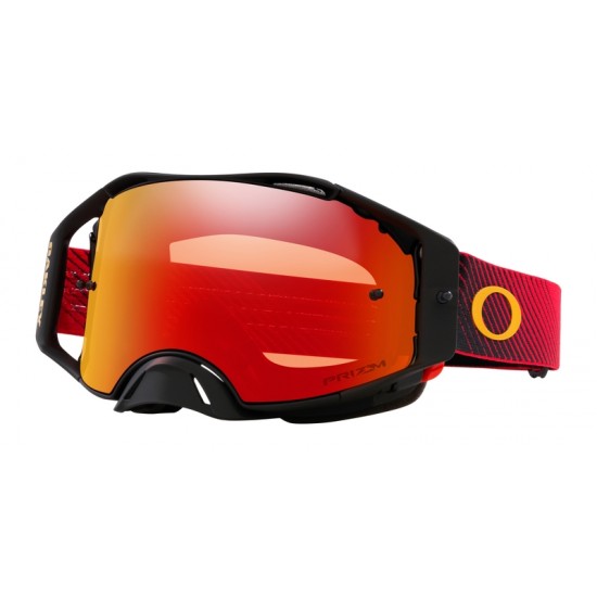 Óculos Oakley Airbrake MX - Lente Red Flow Prizm MX Torch