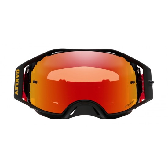 Óculos Oakley Airbrake MX - Lente Red Flow Prizm MX Torch