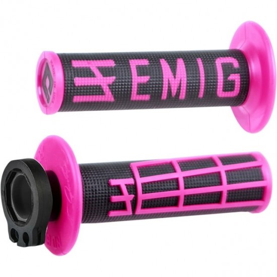 Punhos Odi Lock On Emig Pro V2 Mx Black / Pink Punhos Odi Lock On Emig Pro V2 Mx Black / Pink