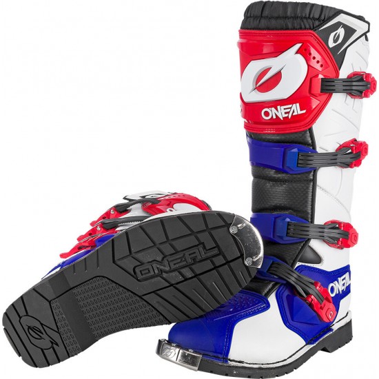 Botas Oneal Rider Pro Black / White / Red