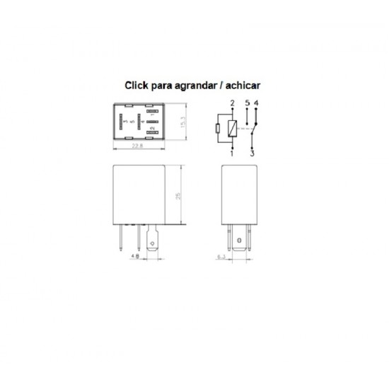 Rele 12V 5 Terminais