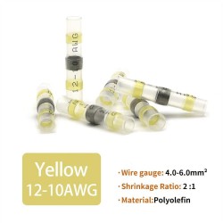 Conectores de fios sem solda AWG 12-10 Amarelo (Pack 5)