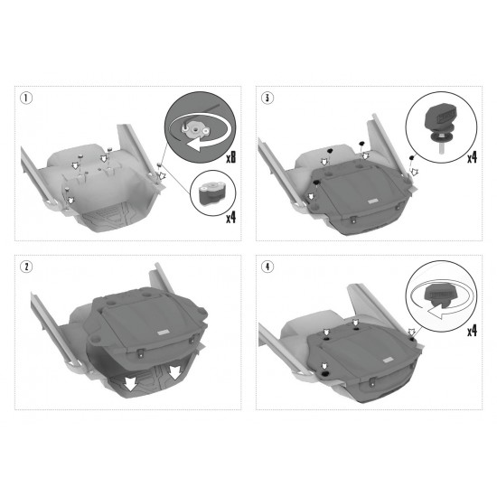 Caixa / Mala Traseira Tesseract CFMOTO Z10 / Z10-4