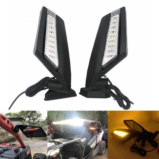 Espelhos Proutv 2.0 com Piscas Can Am Maverick X3
