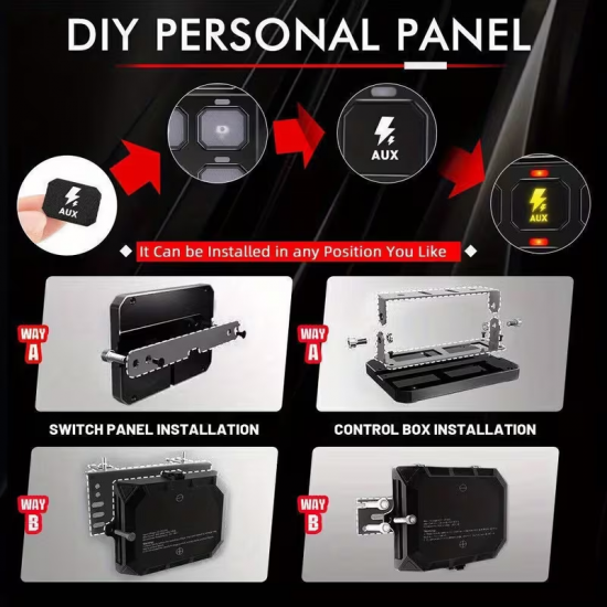 Switch Panel / Painel de Interruptores LED RGB 12 Gang / Caminhos