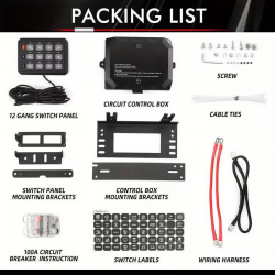 Switch Panel / Painel de Interruptores LED RGB 12 Gang / Caminhos