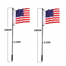 Chicote / Bandeira Luzes Led Espiral Slim