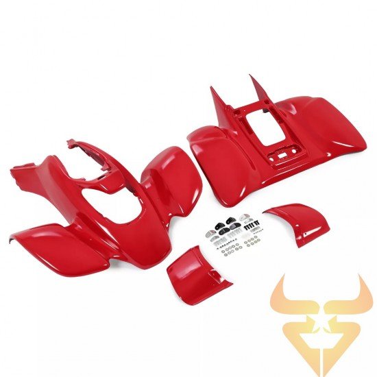 Guarda Lamas / Plástico Frontal e Traseiro Vermelho Honda Trx 400 Guarda Lamas / Plástico Frontal e Traseiro Vermelho Honda Trx 400