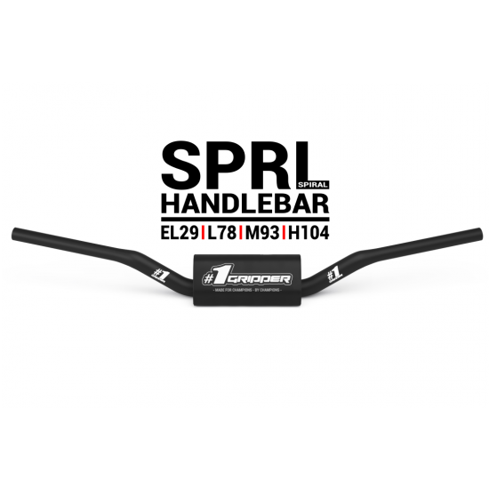 Guiador Onegripper SPRL (Spiral) Extra Low 29mm Black