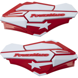 Proteçoes Maos Powermadd Sentinel White / Red