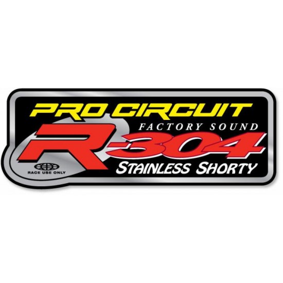 Autocolante Escape Pro Circuit R-304 Stainless Shorty