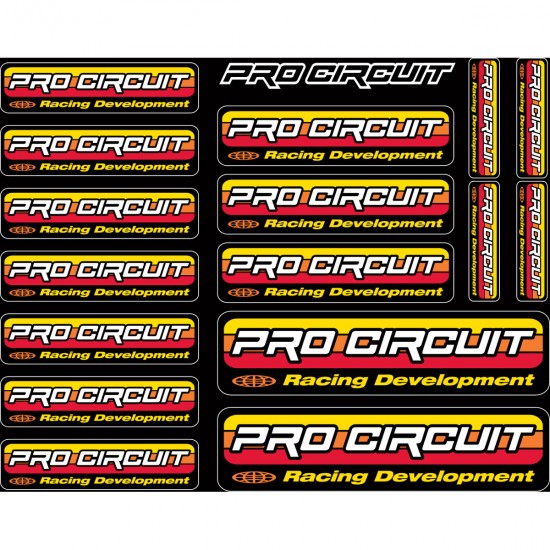 Folha Autocolante Pro Circuit Logo