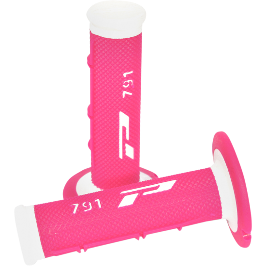 Punhos Pro Grip 791 Mx Branco / Rosa Fluo