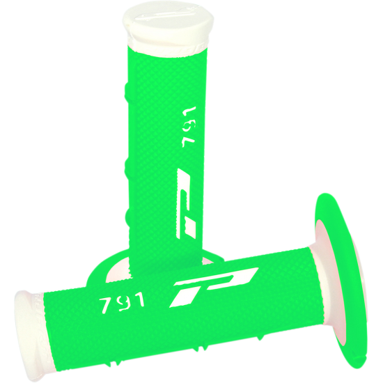 Punhos Pro Grip 791 Mx Branco / Verde Fluo