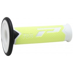 Punhos Pro Grip 788 Triple Density Branco / Amarelo Fluo
