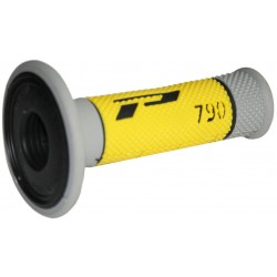 Punhos Pro Grip 790 Mx Triple Density Cinza / Amarelo
