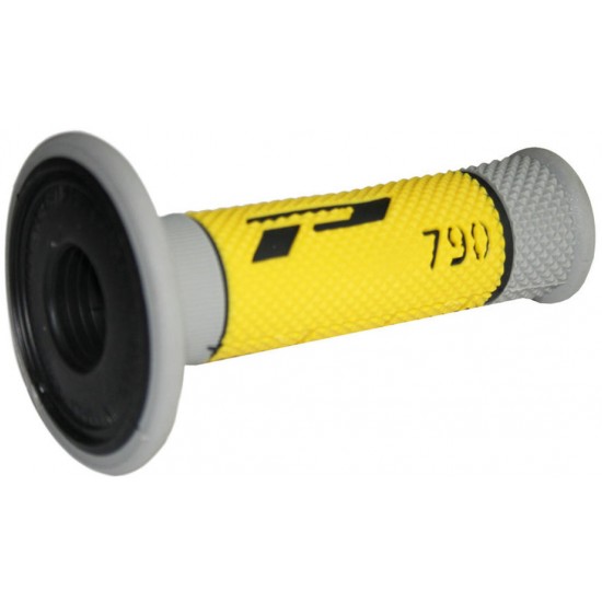Punhos Pro Grip 790 Mx Triple Density Cinza / Amarelo