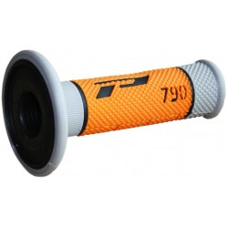 Punhos Pro Grip 790 Mx Triple Density Cinza / Laranja