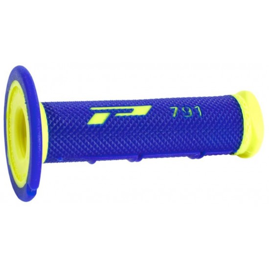 Punhos Pro Grip 791 Mx Amarelo Fluo / Azul