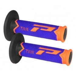 Punhos Pro Grip 788 Triple Density Orange / Blue / Black