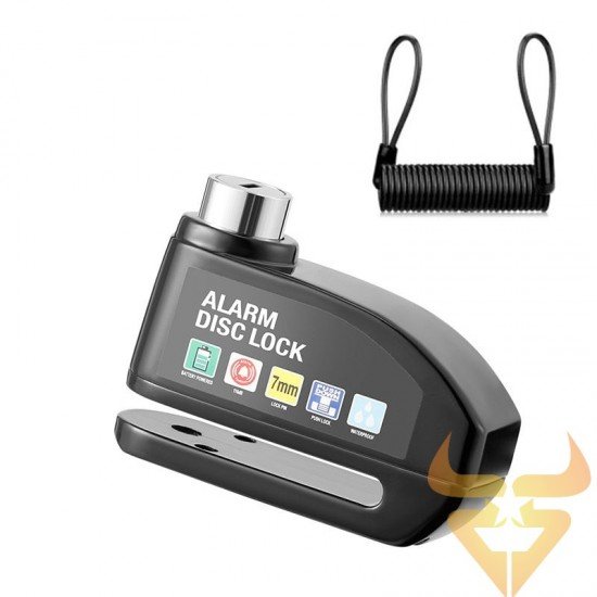 Bloqueador de Disco com Alarme para Mota 7mm Bloqueador de Disco com Alarme para Mota 7mm