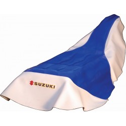 Capa Selim / Banco Anti-derrapante Azul / Branco Suzuki Ltz 400