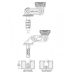 Suporte Telemóvel QUAD LOCK Pro - Suporte de Montagem na Mesa de Direção Suporte Telemóvel QUAD LOCK Pro - Suporte de Montagem na Mesa de Direção