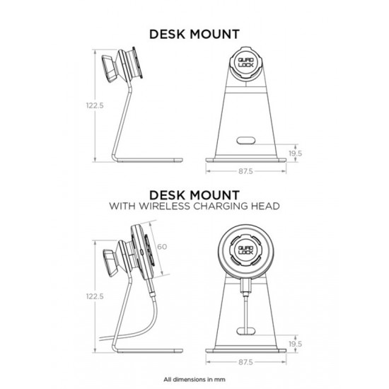 Suporte de mesa para smartphone QUAD LOCK Suporte de mesa para smartphone QUAD LOCK