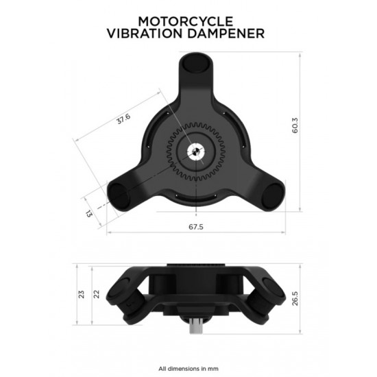 Amortecedor Anti-Vibe para Suporte Telemóvel QUAD LOCK