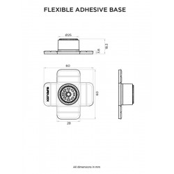 Suporte Telemóvel QUAD LOCK - Base Adesiva Flexível 360 Suporte Telemóvel QUAD LOCK - Base Adesiva Flexível 360
