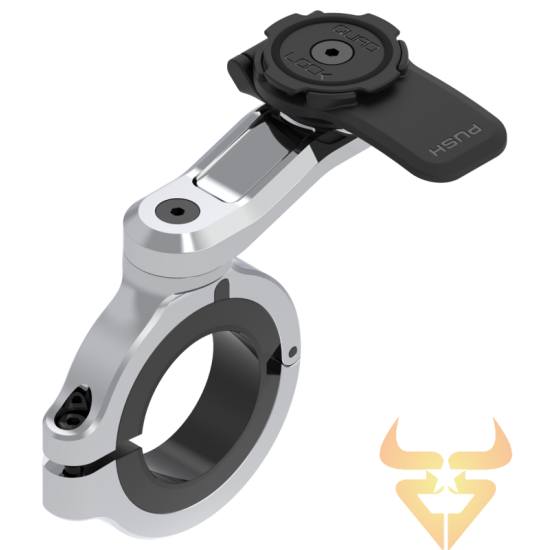 Suporte Telemóvel para Guiador Quad Lock Pro Large Cromado Suporte Telemóvel para Guiador Quad Lock Pro Large Cromado