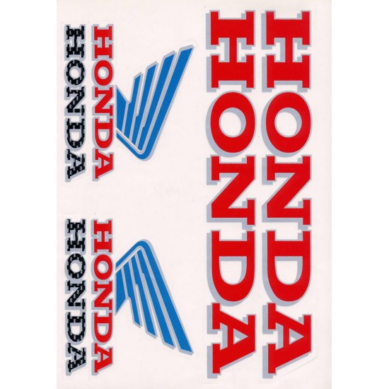 Folha Autocolantes Honda Classic Logo