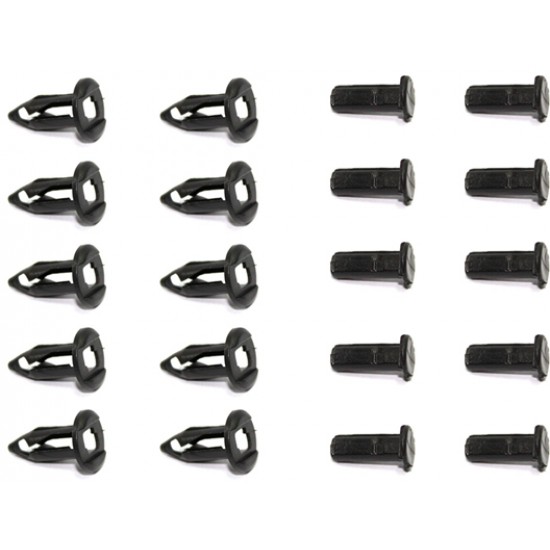Kit Rebites Em Nylon 8x15x22mm - 10 Unidades