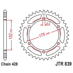 Cremalheira RJ Yamaha DTR 125
