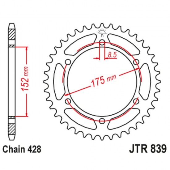 Cremalheira RJ Yamaha DTR 125