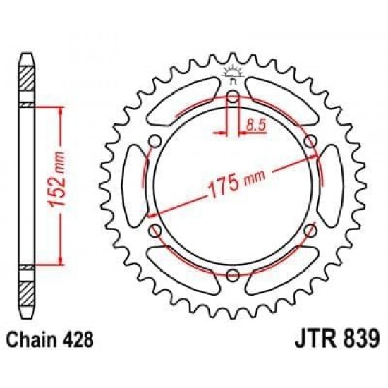 Cremalheira RJ Yamaha DTR 125