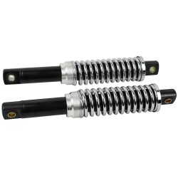 Amortecedores Reforçados Pretos Mola Cromada 310mm RJ Sachs