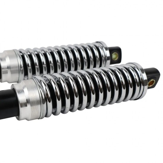 Amortecedores Reforçados Pretos Mola Cromada 310mm RJ Sachs